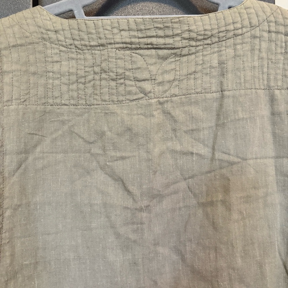 Vintage Orvis Cotton Green Vest - size M​​ - Picture 10 of 11